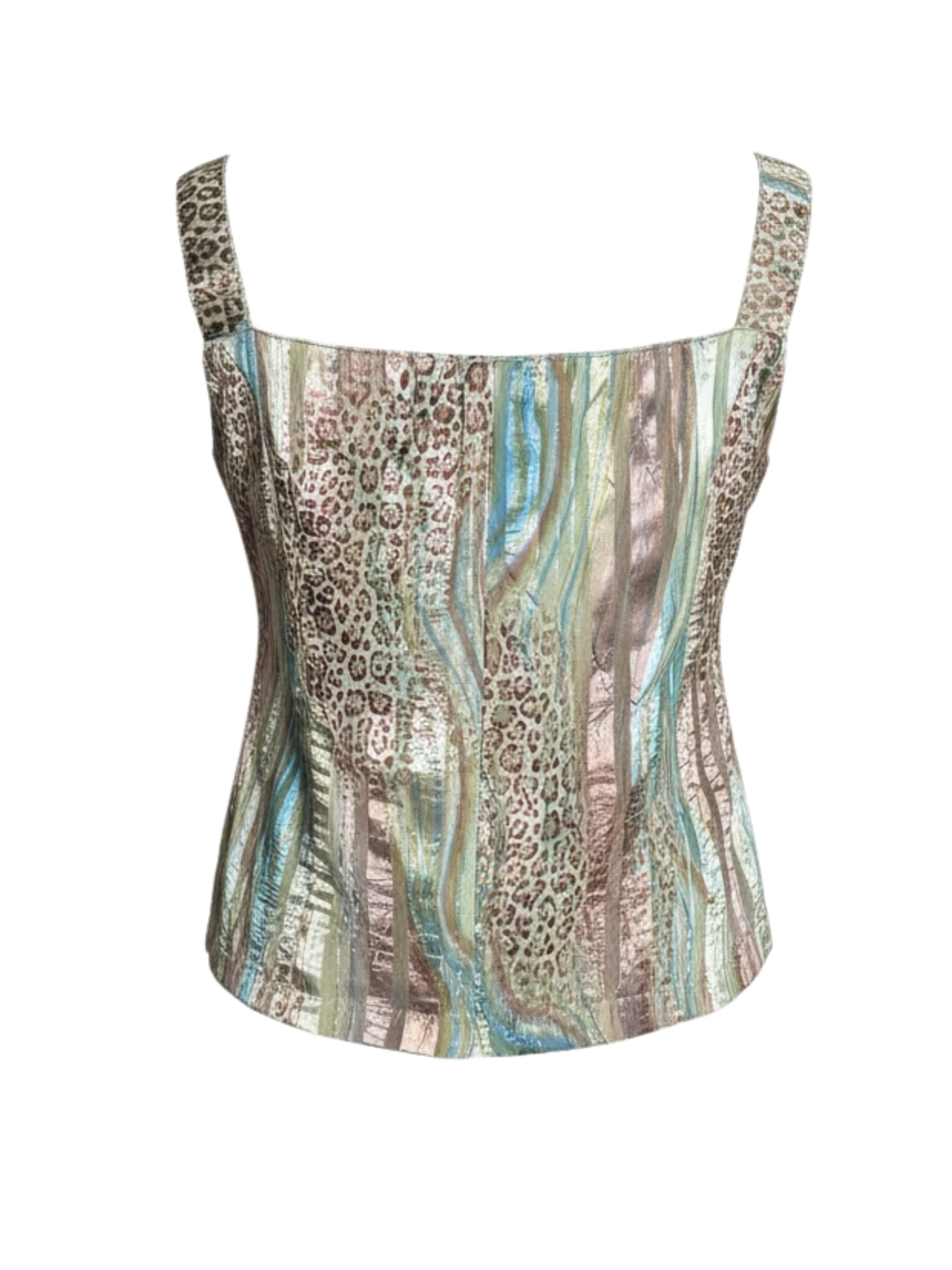 Leopard wavy blouse (X Large)