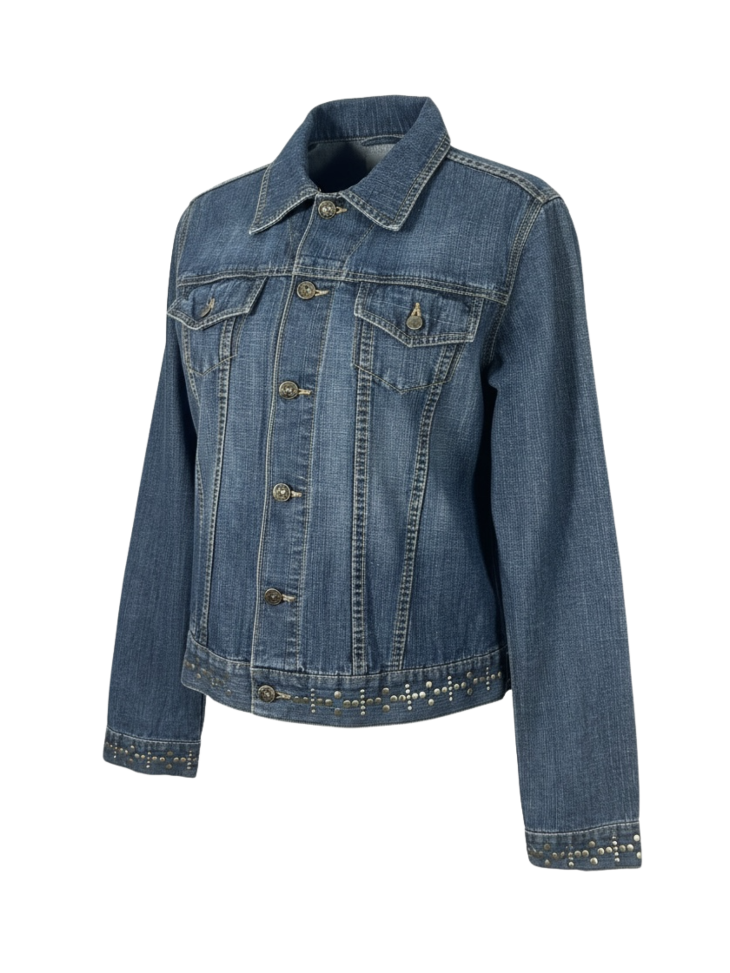 Gold Studded Denim (Large)
