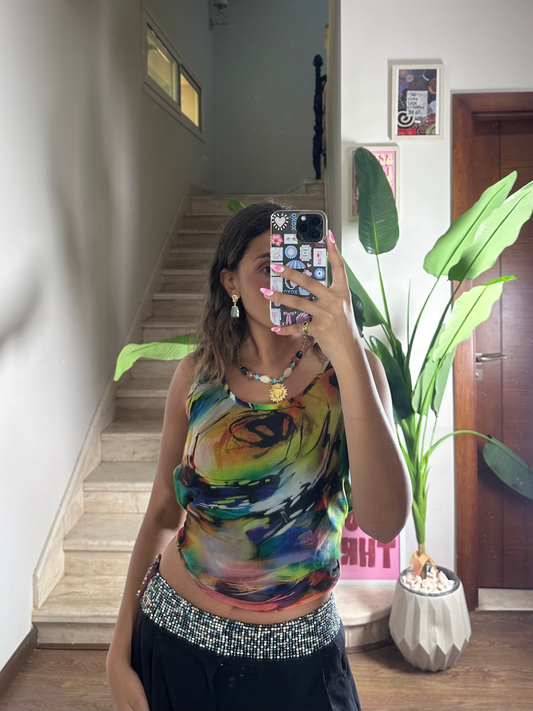 Abstract colored top (Large)