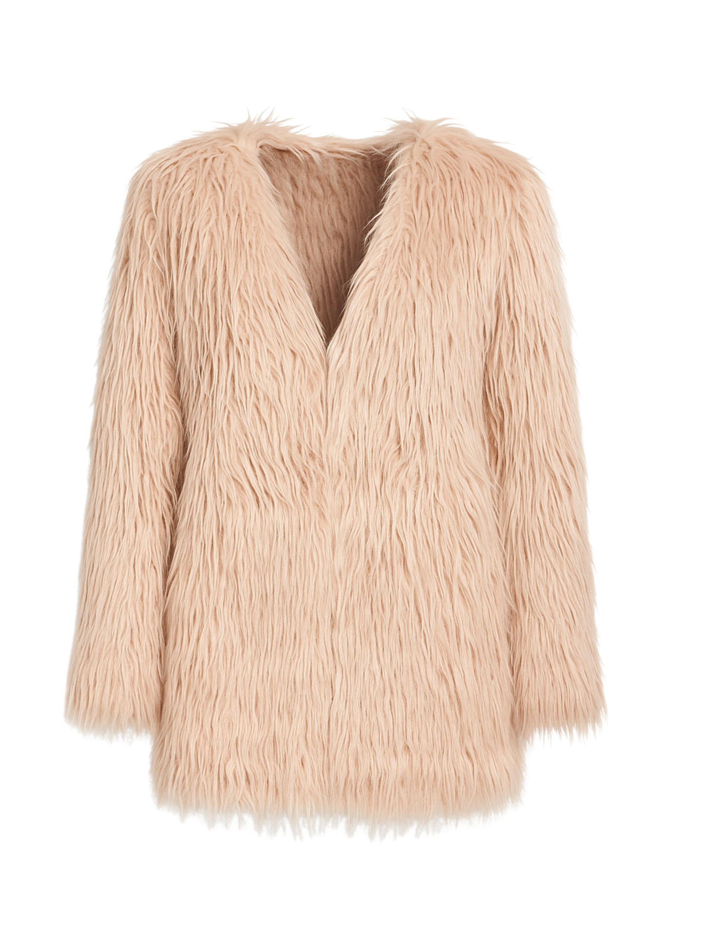 Long Sleeve Fur Coat