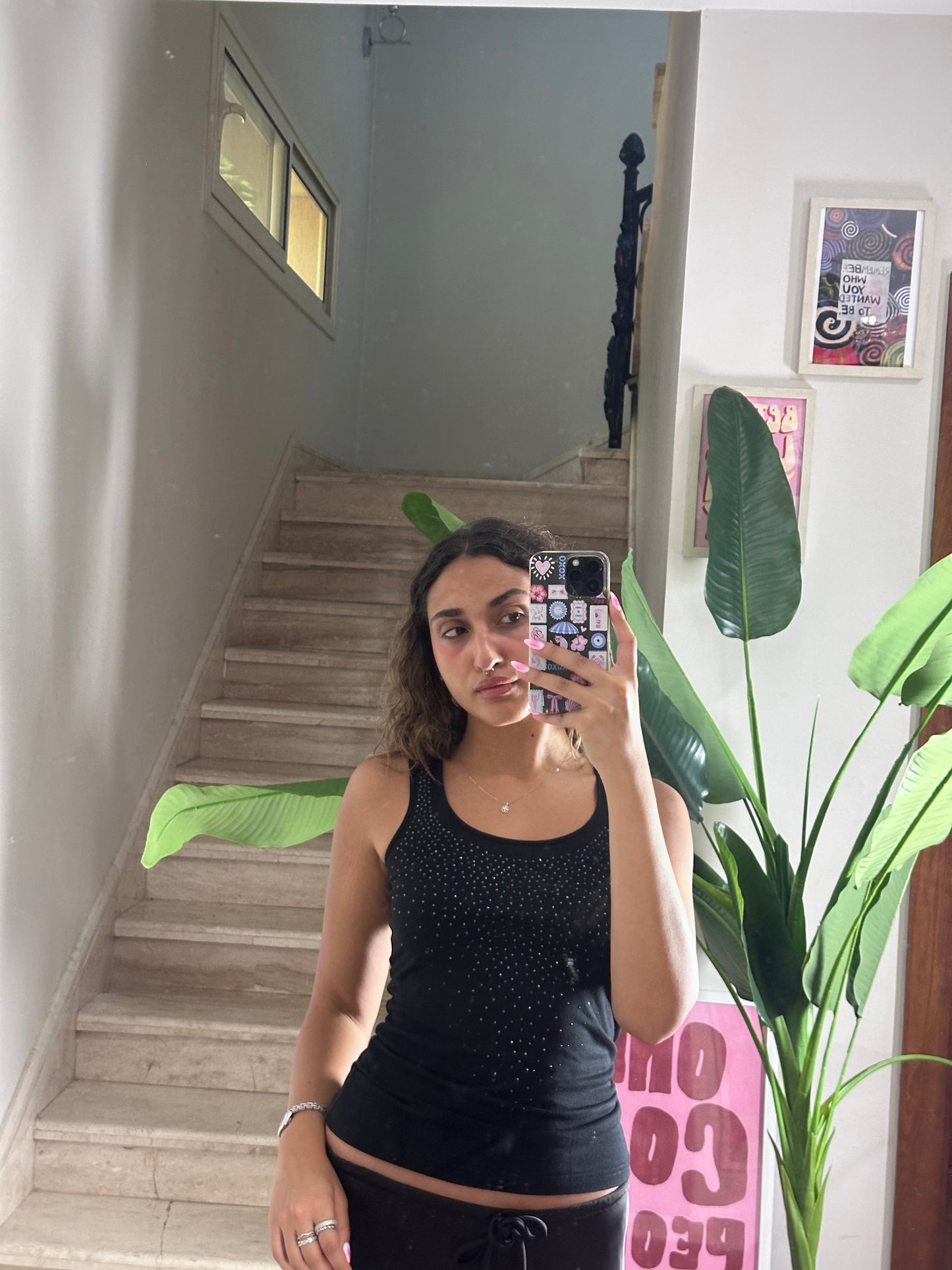 Rhinestone Tank Top (Small)