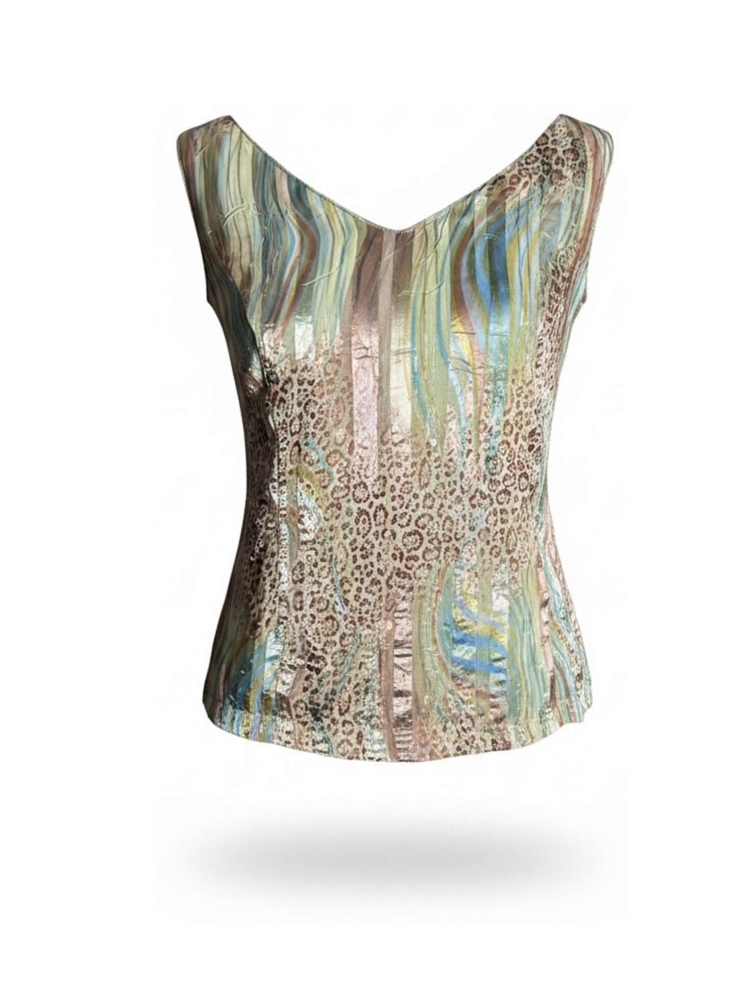 Leopard wavy blouse (X Large)