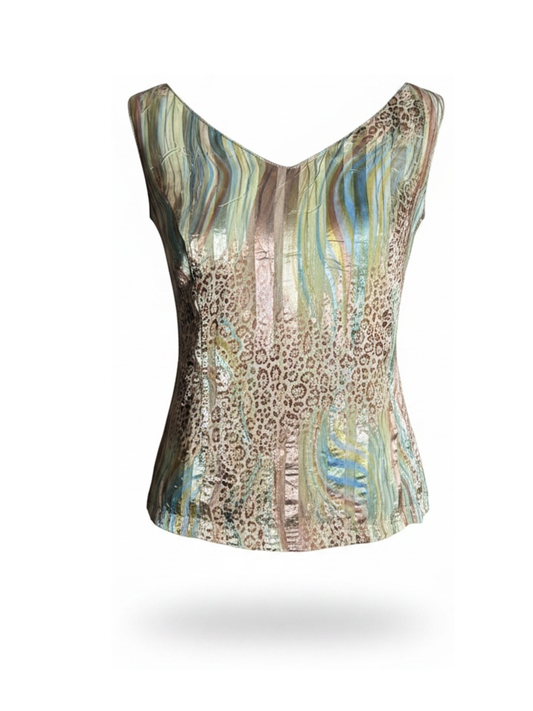 Leopard wavy blouse (X Large)