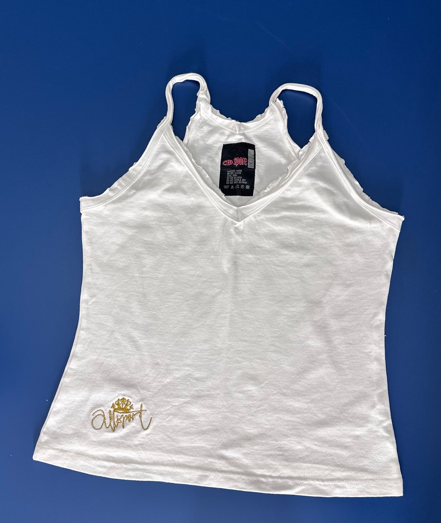 Spaghetti Gold Graphic Top (Medium)