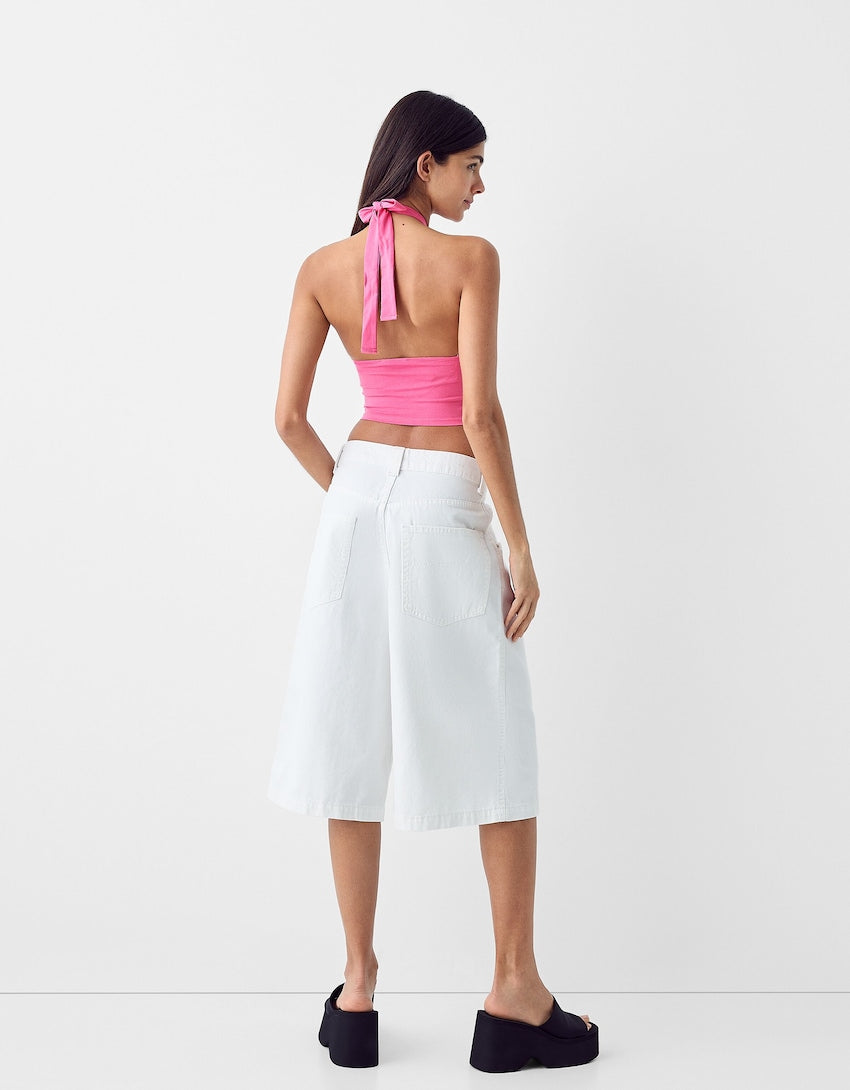 Crossover Halter Top - Bershka