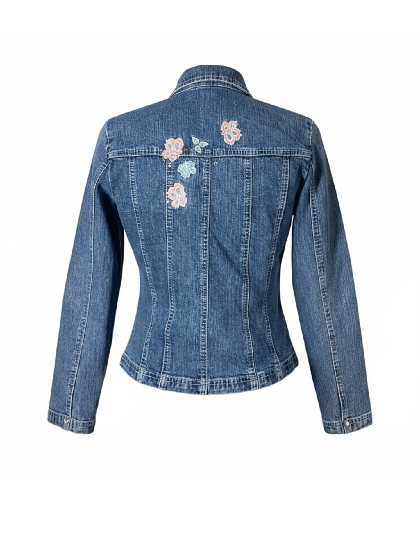 Floral Embroidery Denim (Small)
