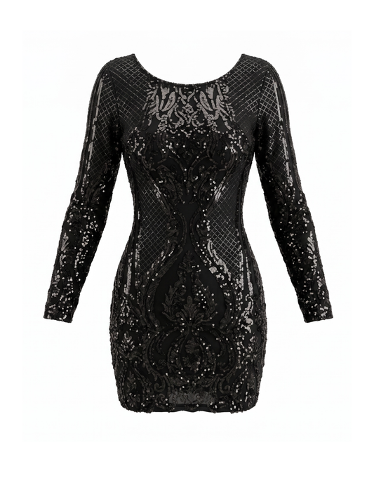 Snatched Sequin Dress (Medium)
