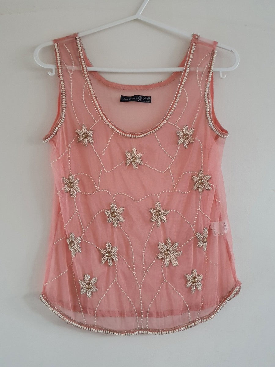 Sheer Beaded Top (XL)