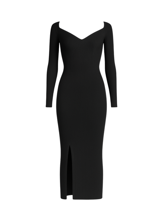 Ribbed Dress - Shein