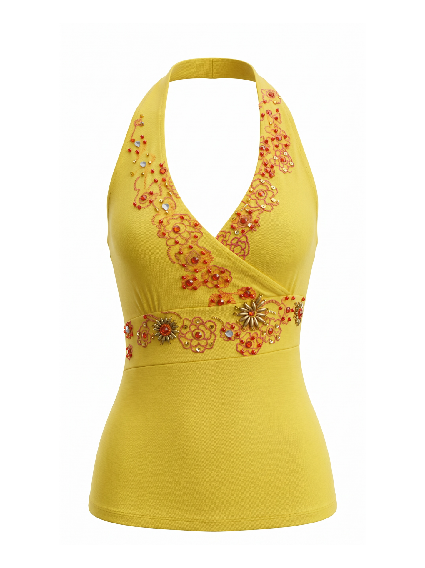 Yellow Halter Top (S/M)