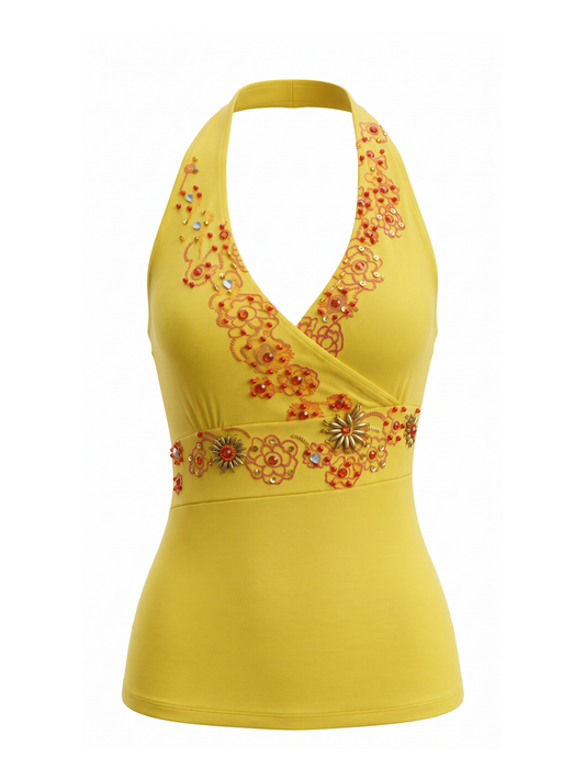 Yellow Halter Top (S/M)