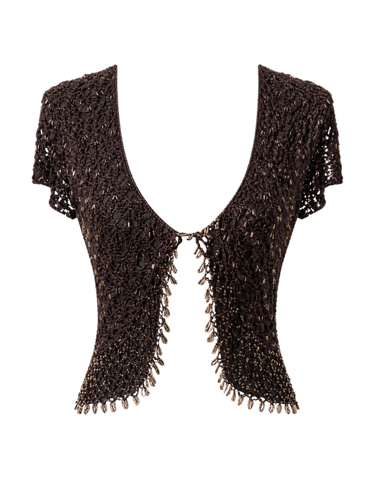 Brown open tie (Medium)