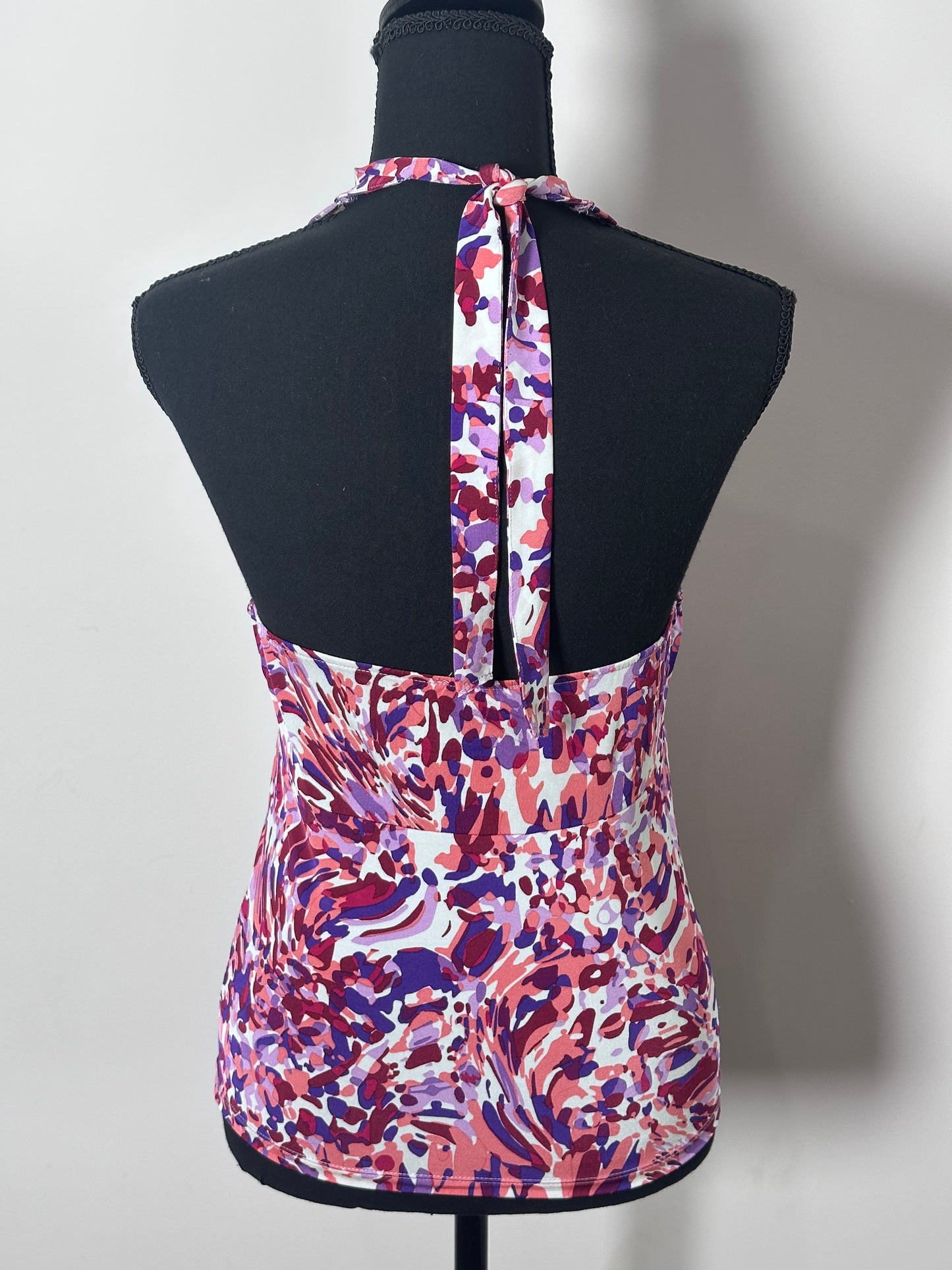 Pink Floral Halter Top (Medium)