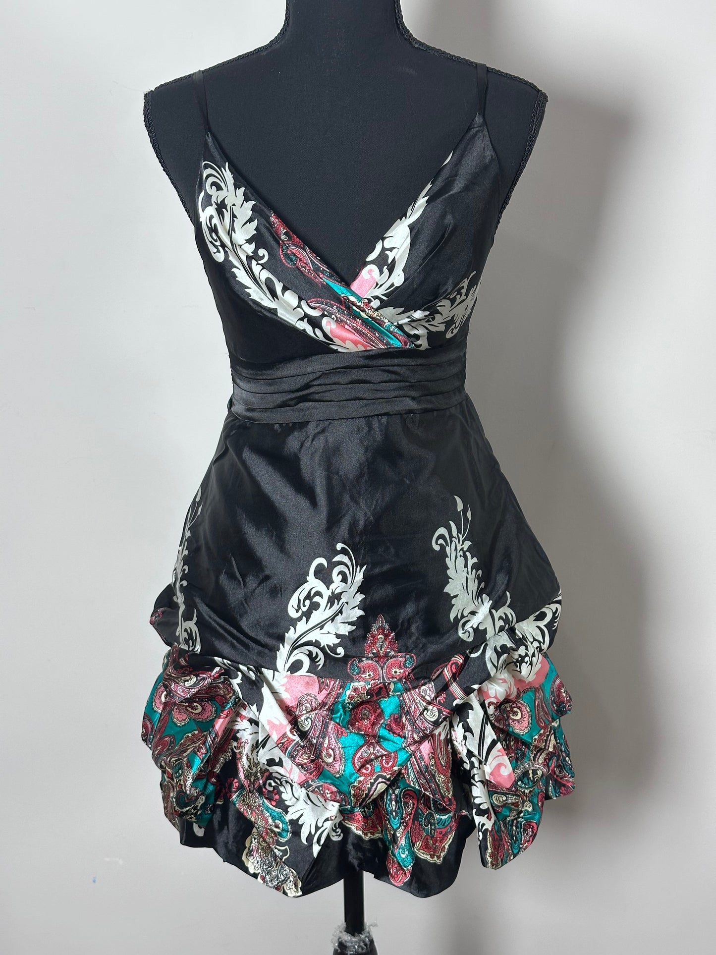 Floral Satin Dress (Medium)