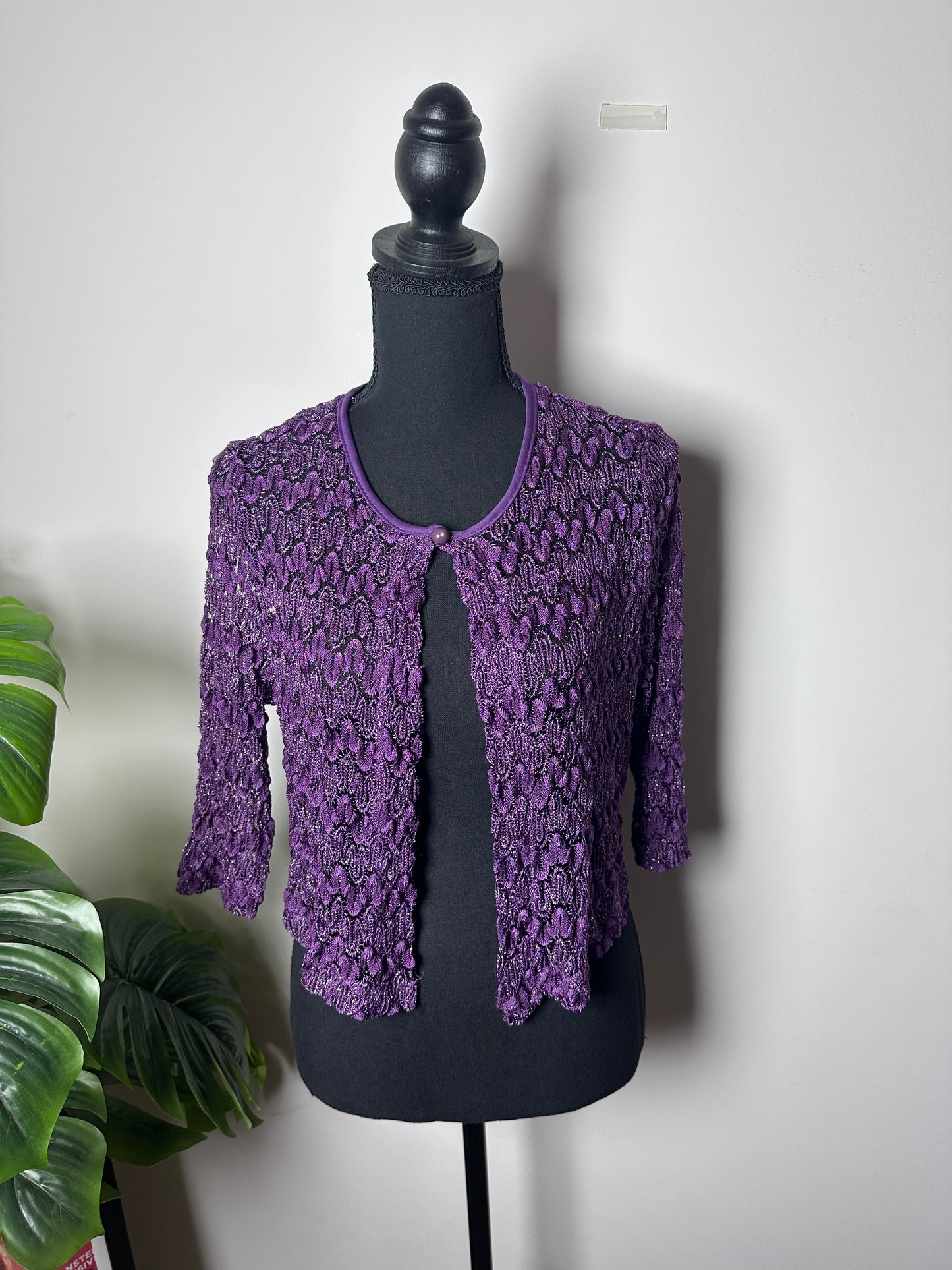 Purple Shimmer Knit (Large)
