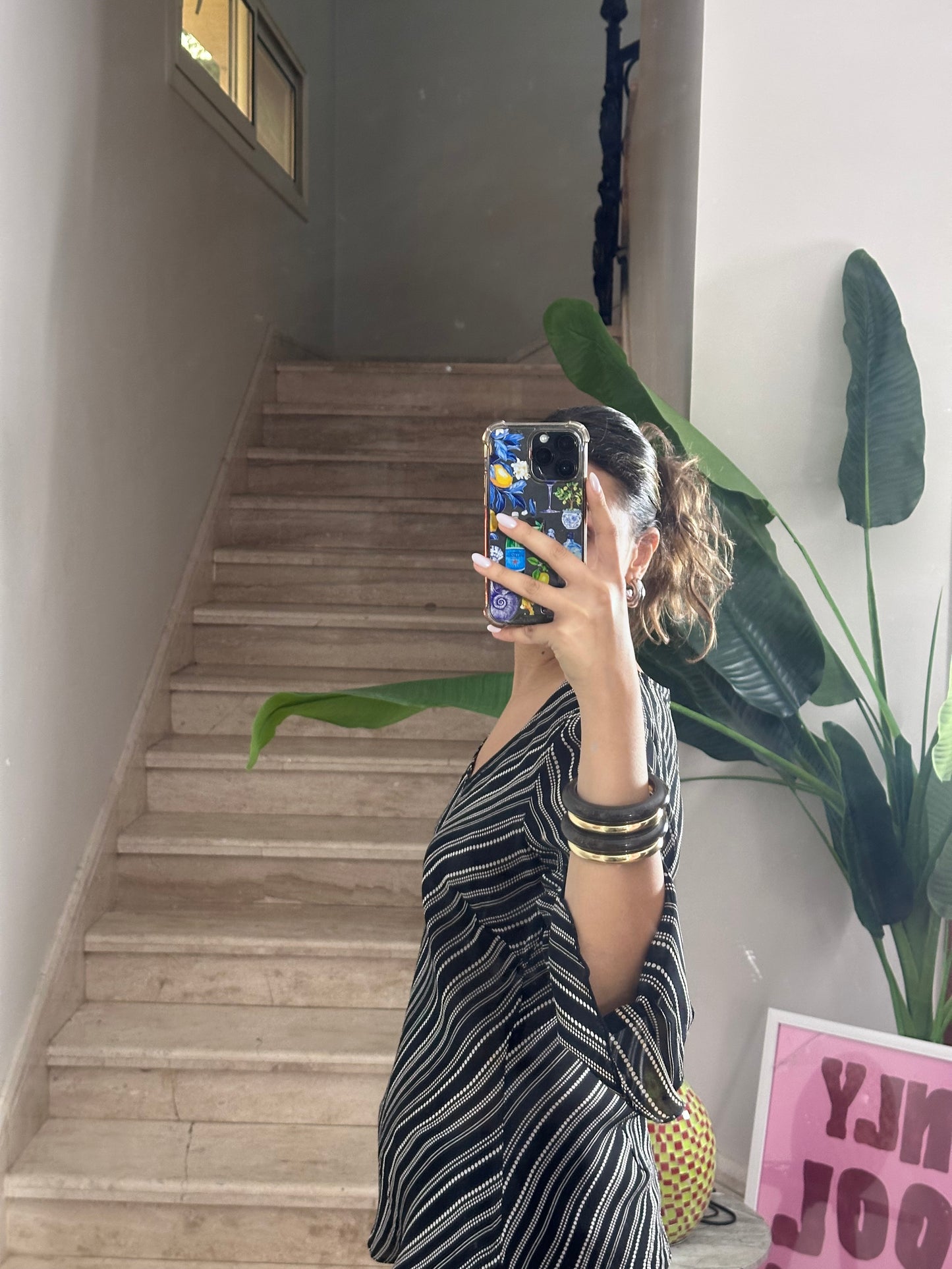Polka Dots Striped Top (Large)