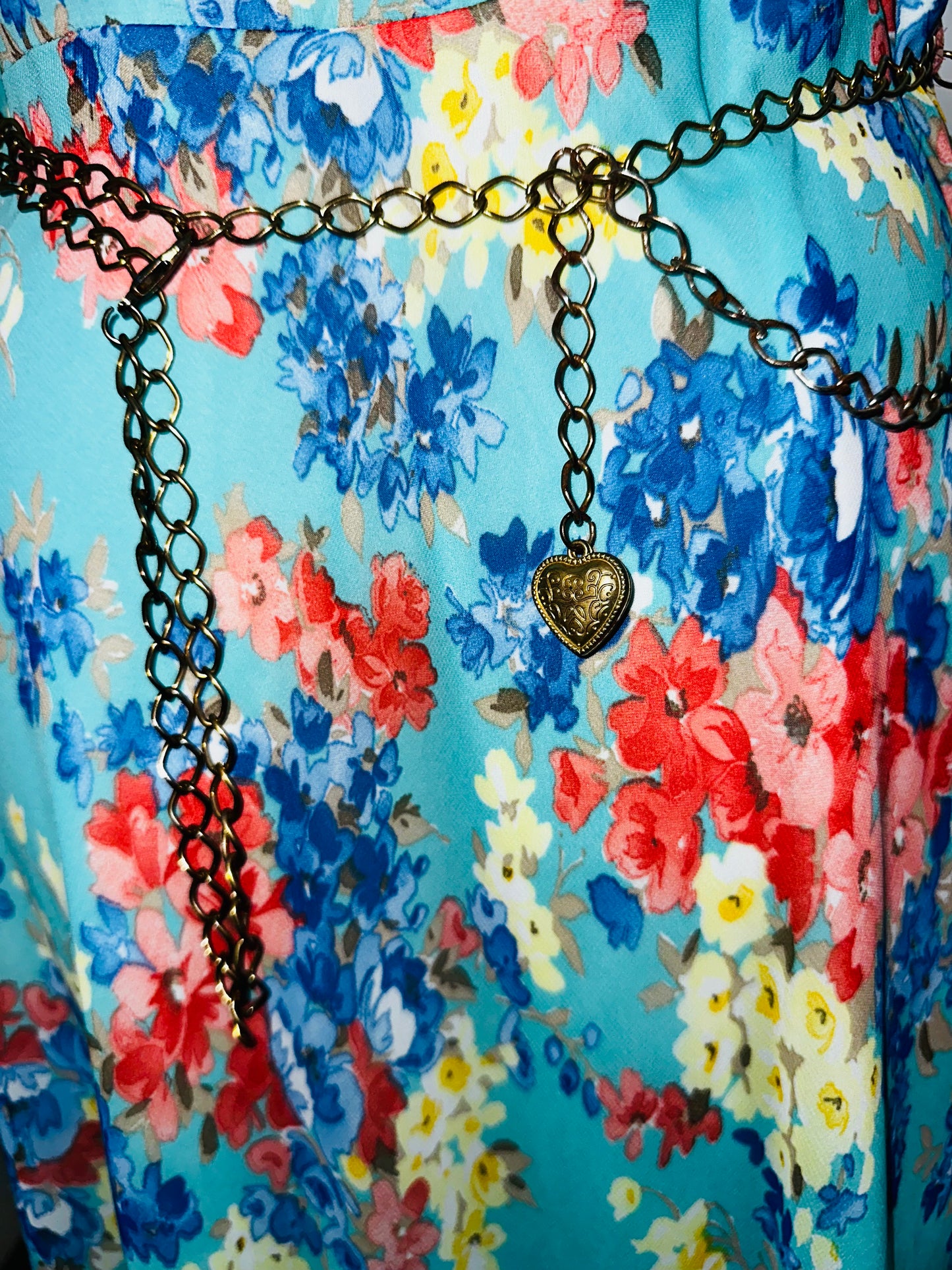 Floral Baby Blue Dress