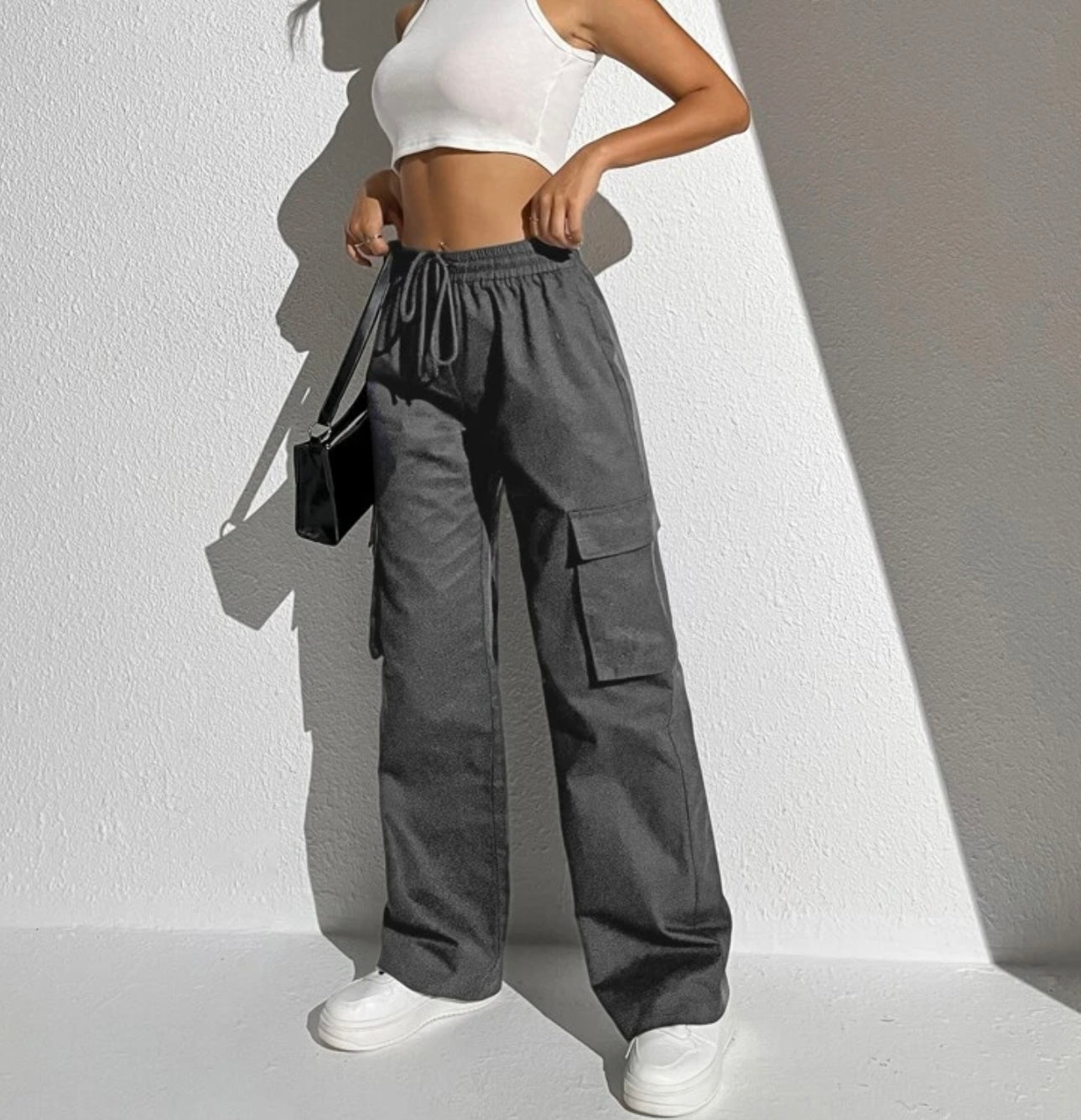 Waist Cargo Pants - Shein