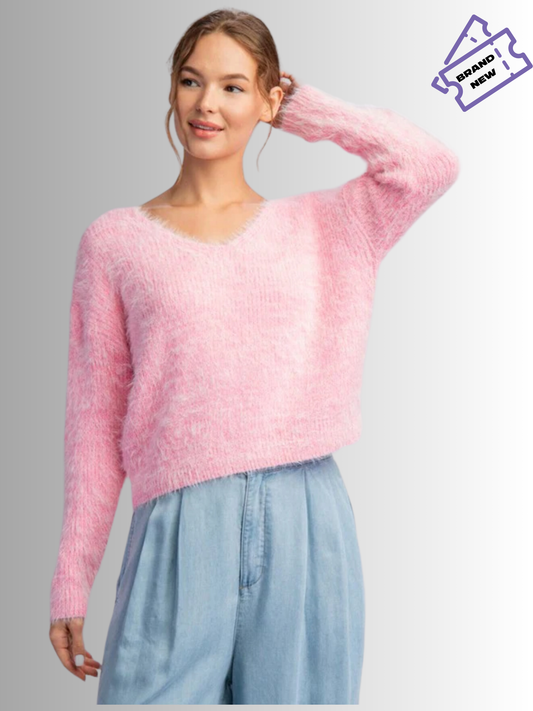 Baby Pink Fluffy Pullover