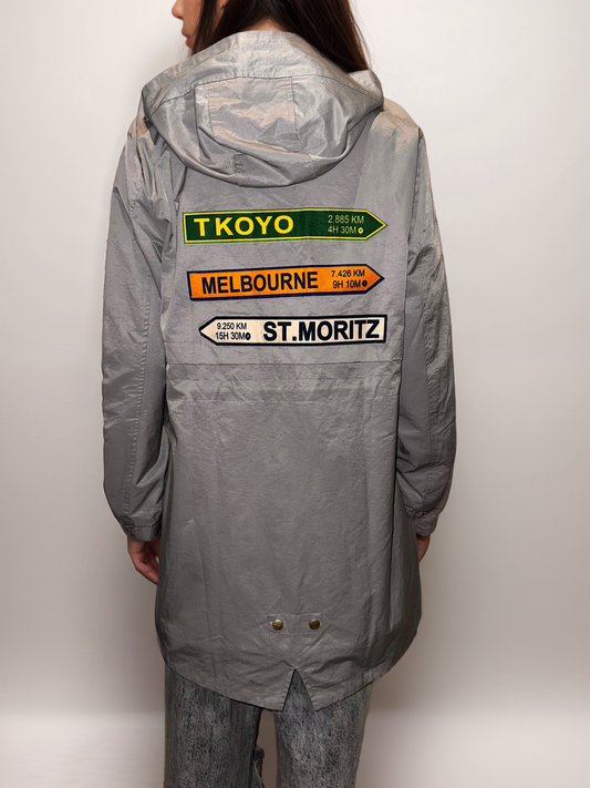 Rain Coat with Patches