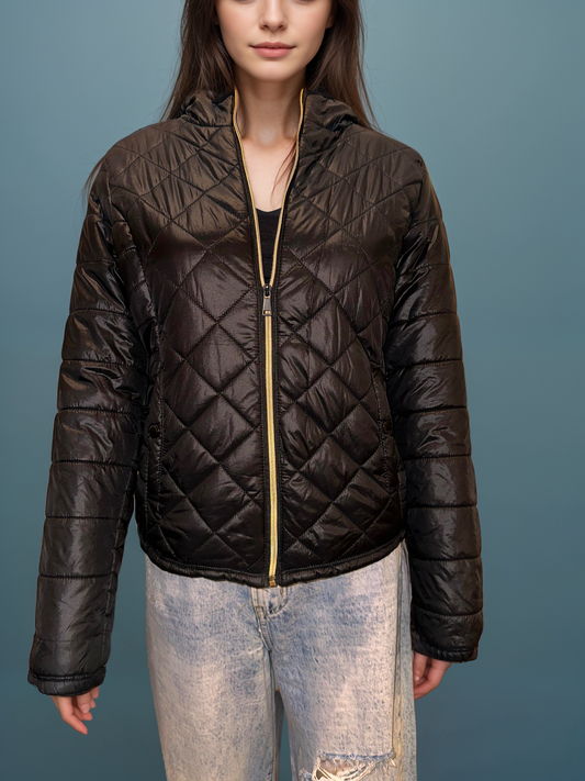 Black Puffer Jacket - Bershka