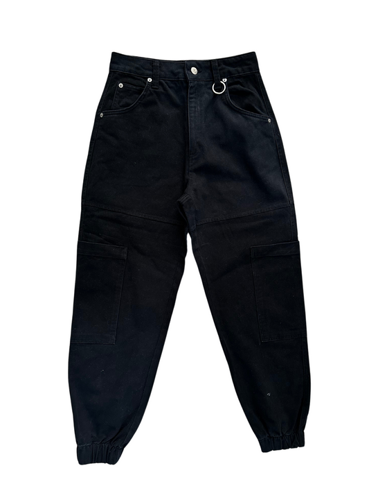 Black Cargo Pants - Bershka