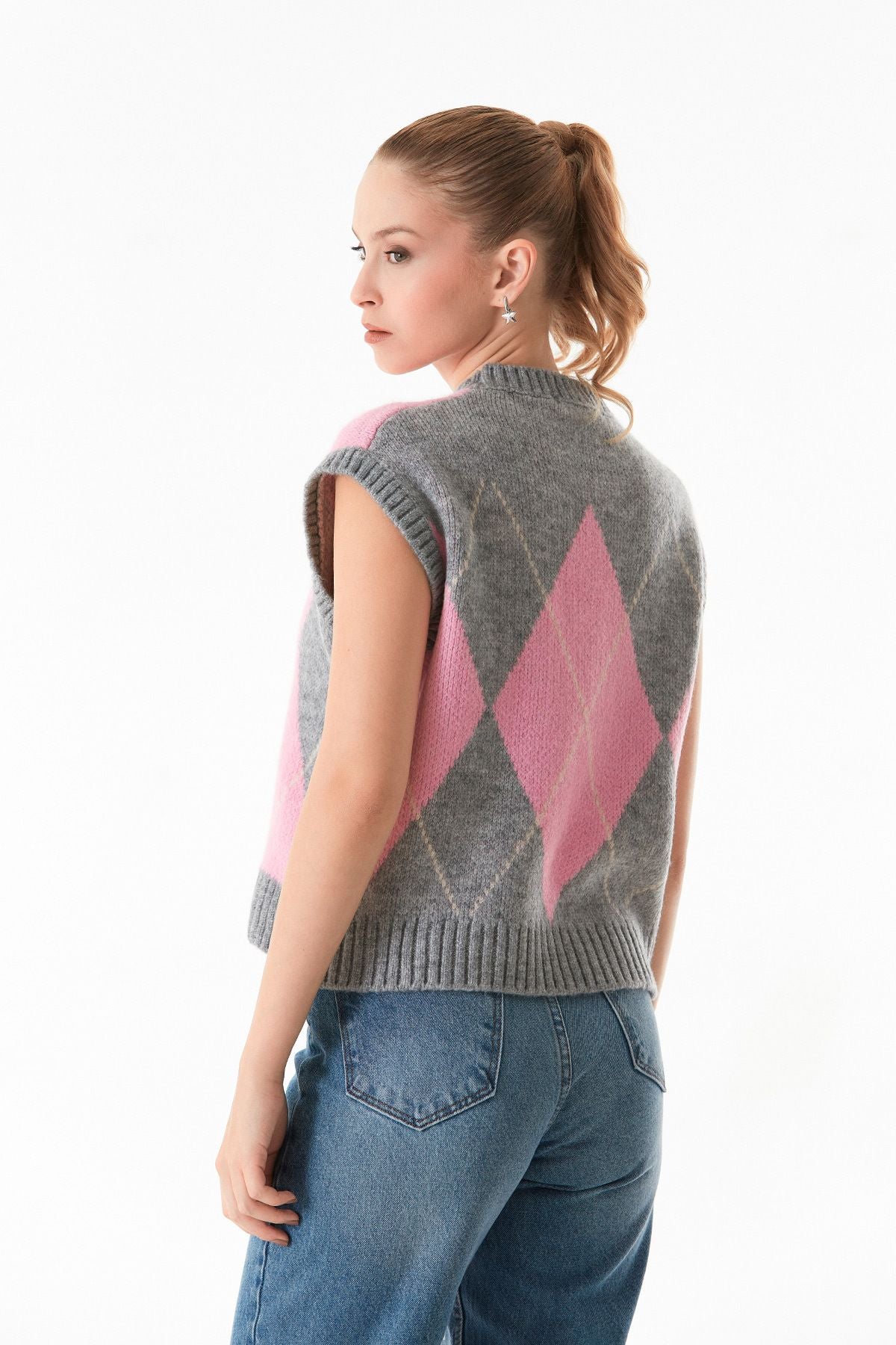 Pink & Grey Vest