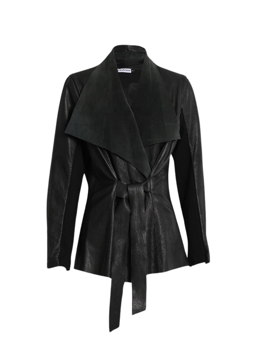 Black Suede Blazer - Zara