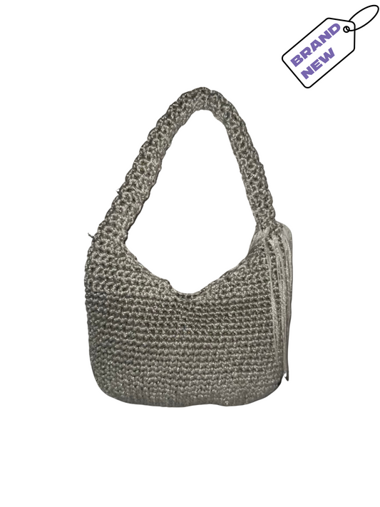 Silver Crochet Bag