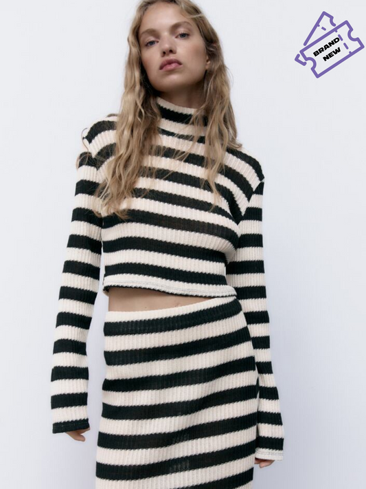 Knitted Crop Top - Zara