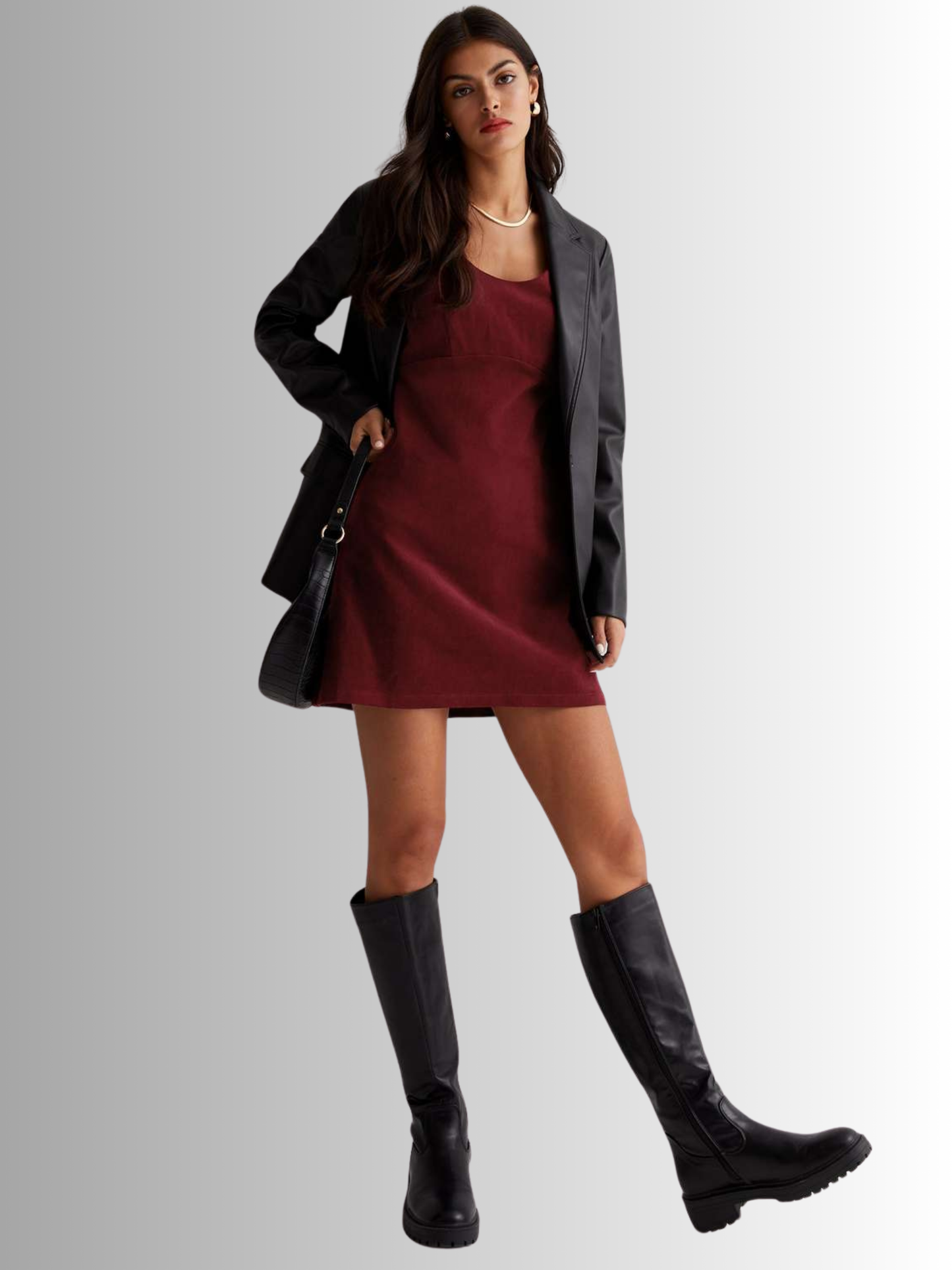 Maroon Dress - NewLook