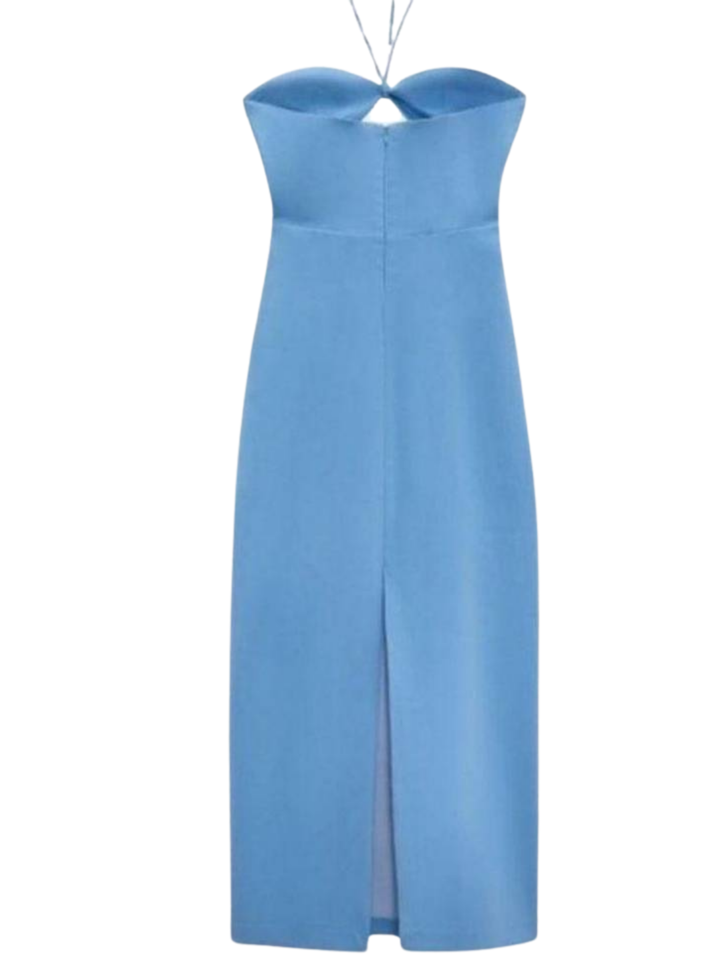 Blue Cutout Midi Dress - Zara