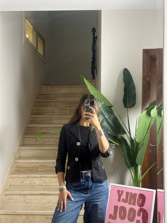 Statement Buttoned Denim (X Small)