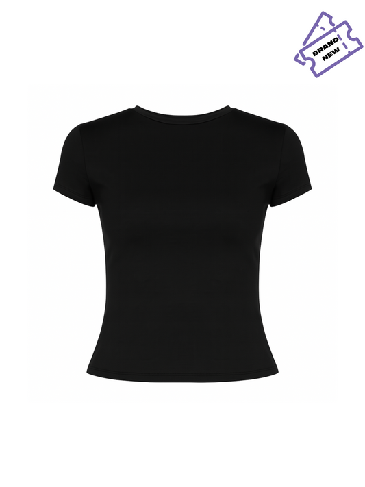 Black Short Sleeve Top