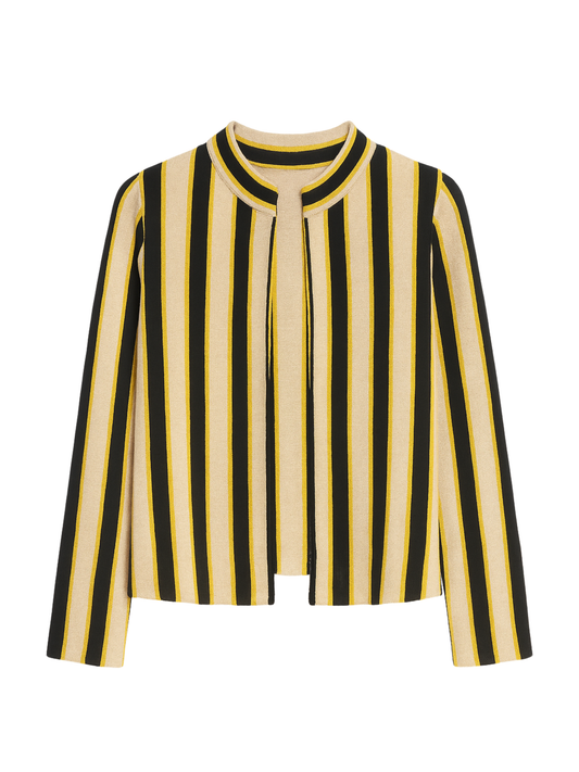 Yellow Stripped Cardigan