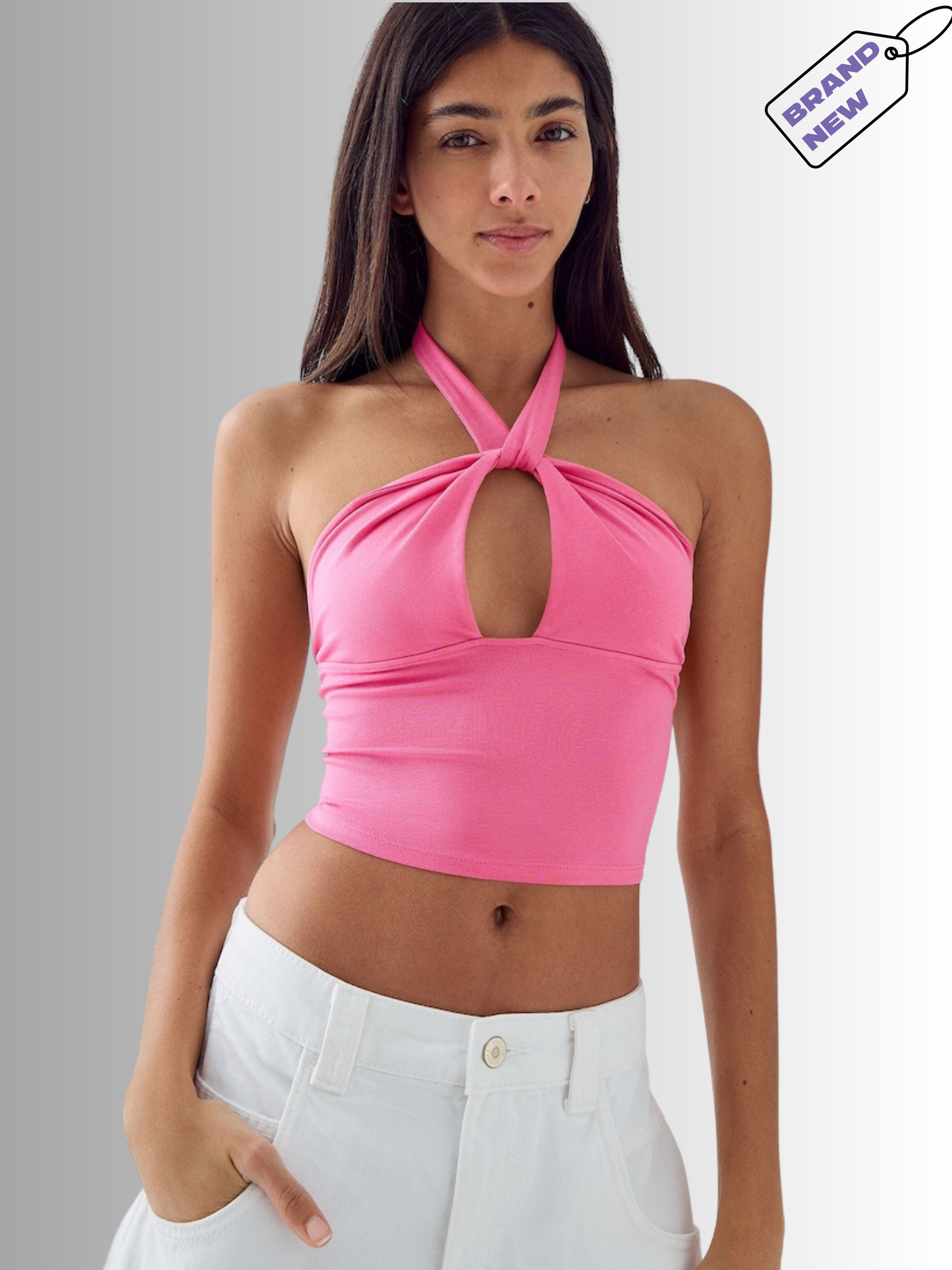 Crossover Halter Top - Bershka