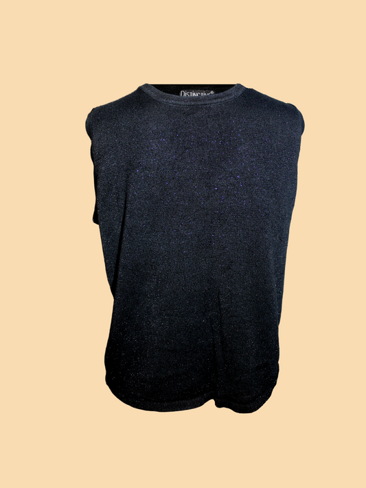 Black Glitter Top - Distinctive Newyork