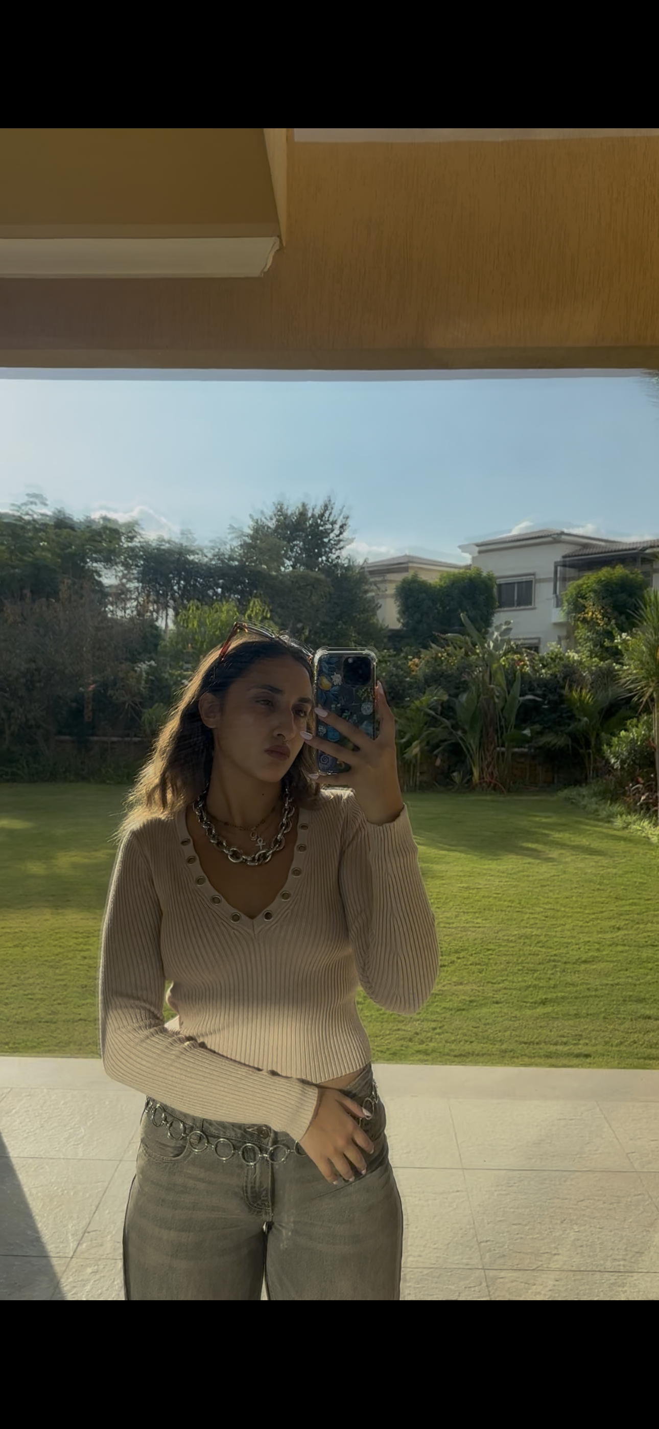 Beige Knitted Top - Bardot