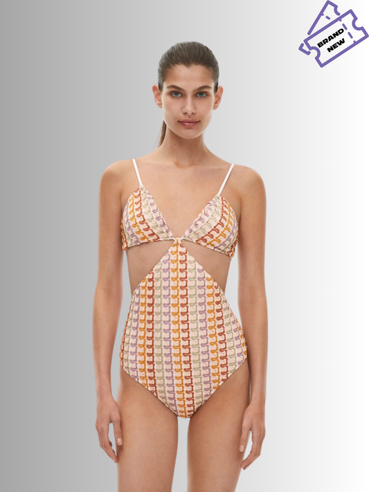 Crochet Bandeau Swimsuit - Oysho