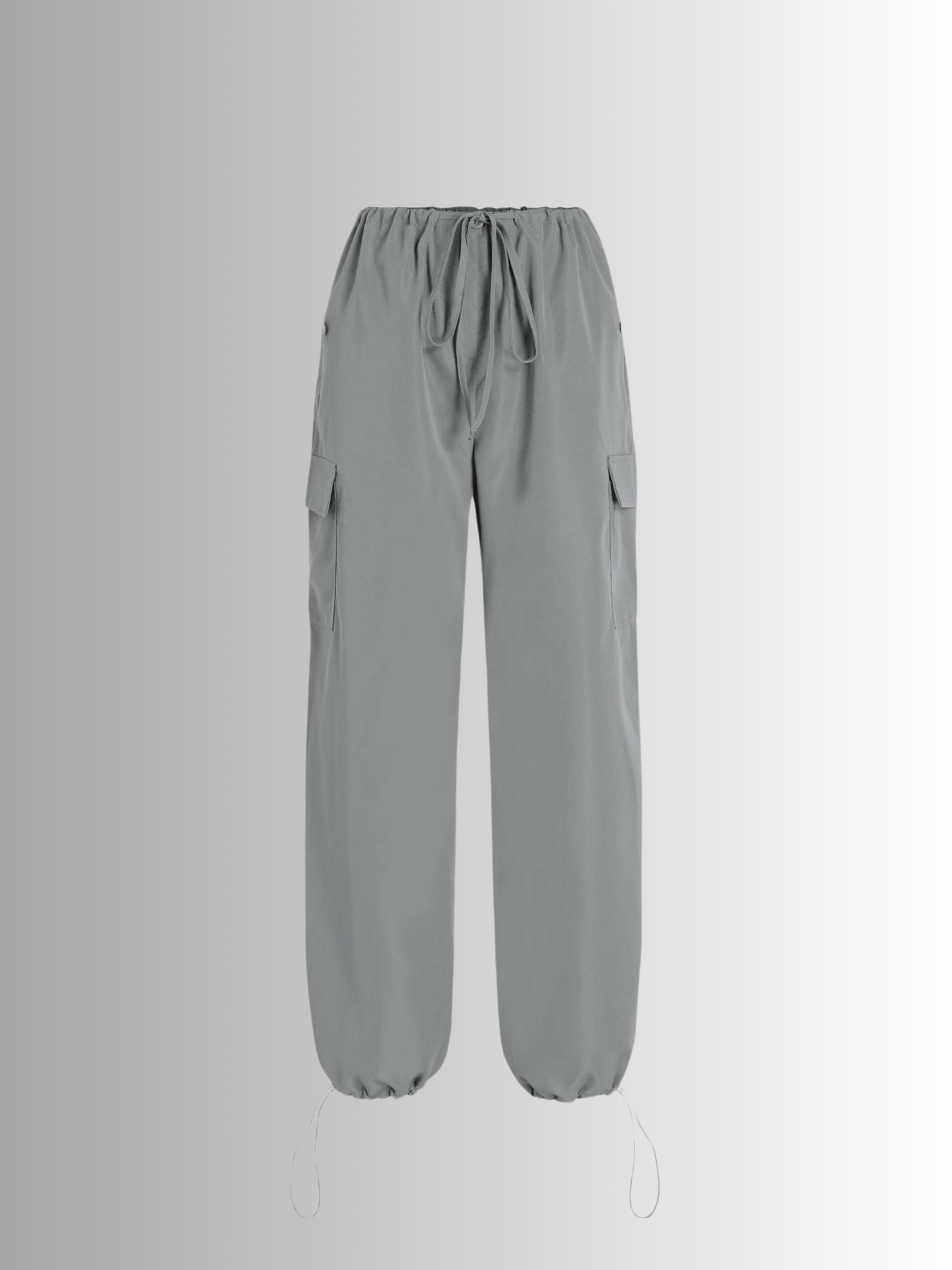 Low rise parachute cargo pants - Cider