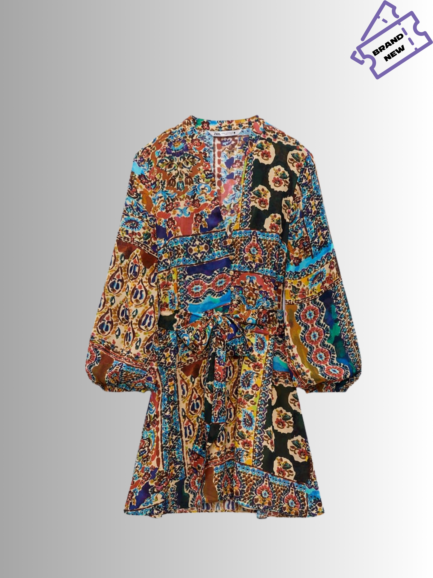 Printed Moroccan Dress - Zara