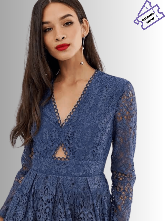 Lace Long Sleeve Dress - Asos