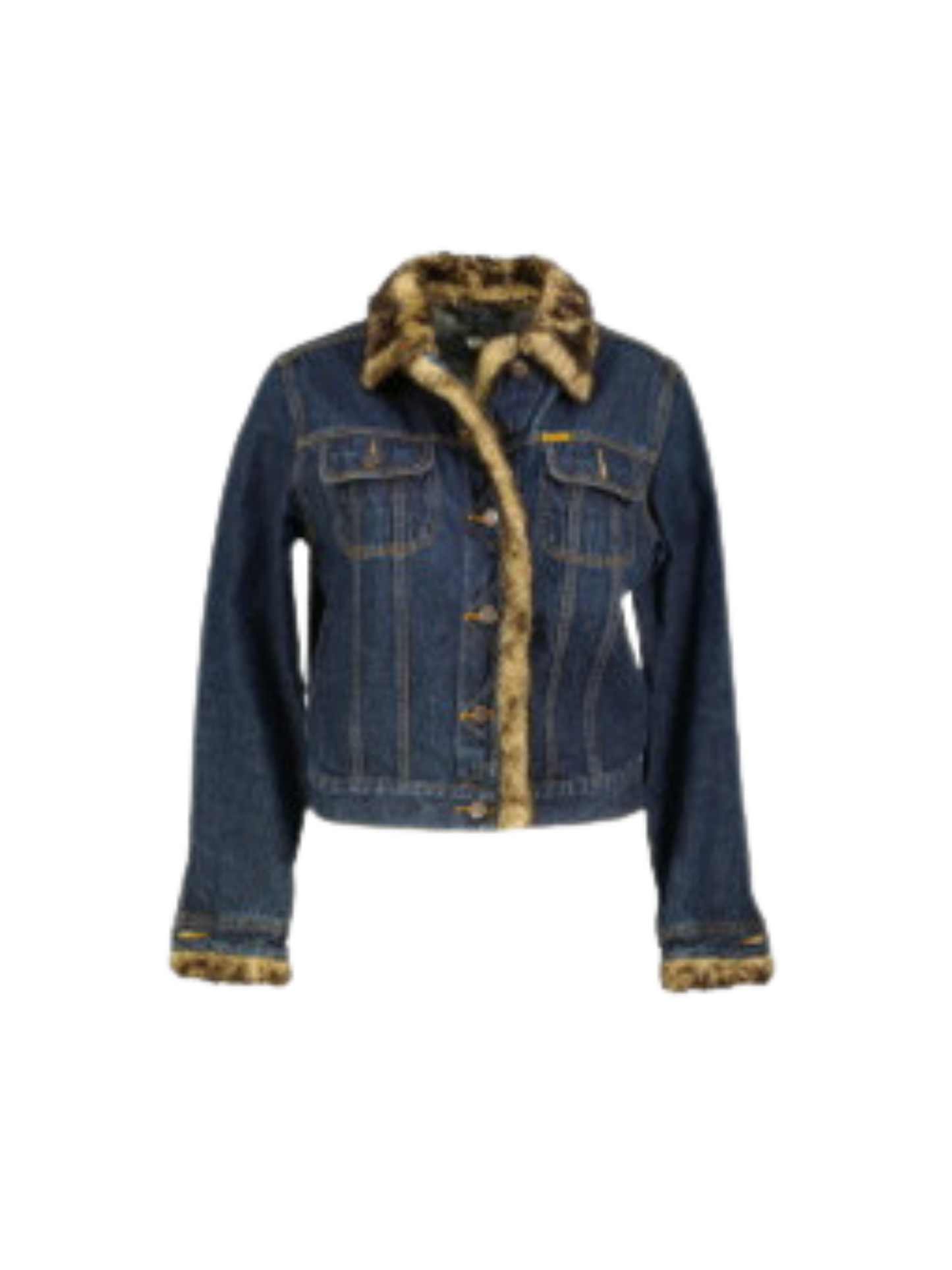 Y2K Fur Denim Jacket - Betty Barclay