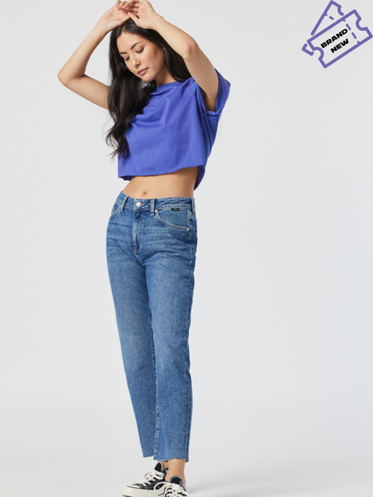 Viola Cropped Straight Leg Jeans - Mavi