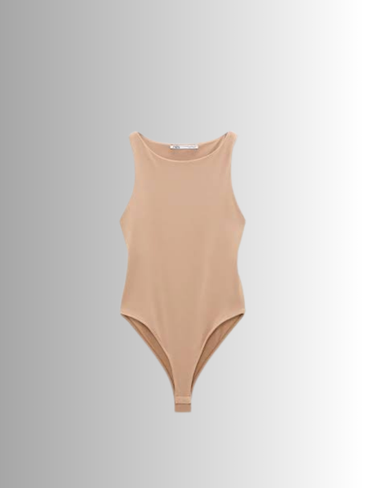 POLYAMIDE HALTER BODYSUIT - Zara