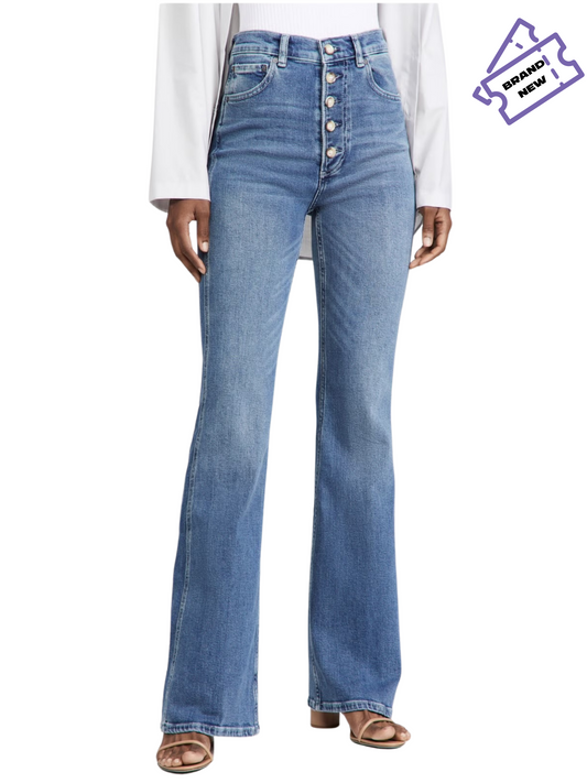 Flare & Buttons Denim - Zara
