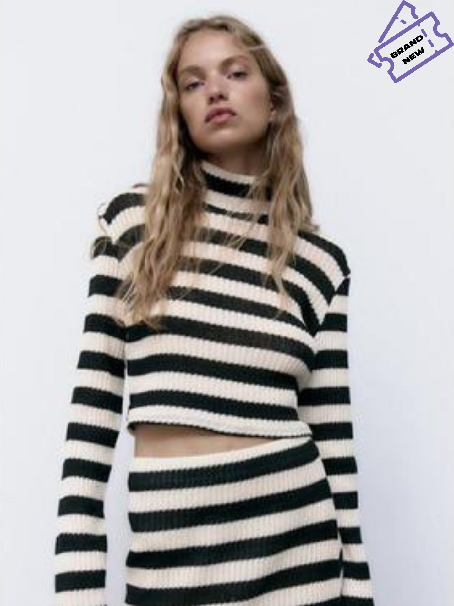 Knitted Crop Top - Zara