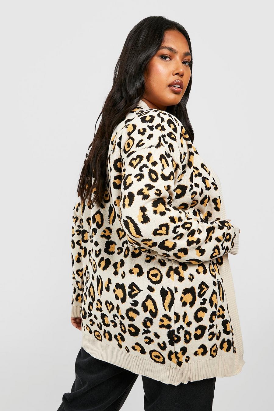 Oversized Leopard Cardigan - Boohoo