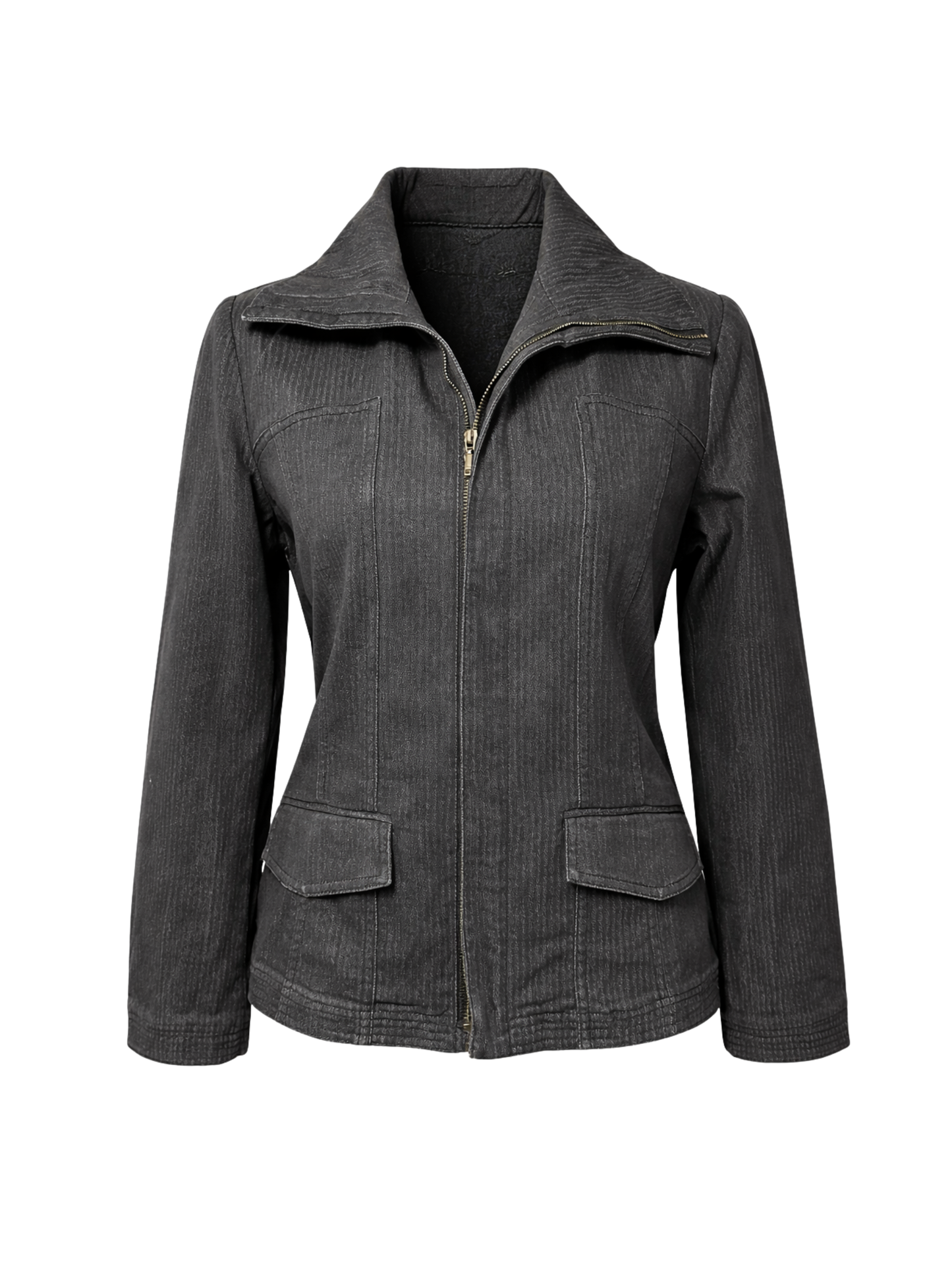 Relaxed Zipped Up Denim (Large)