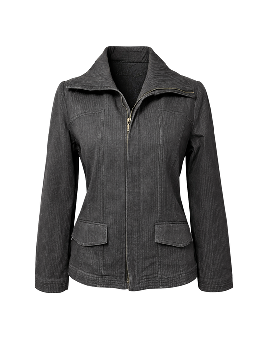 Relaxed Zipped Up Denim (Large)